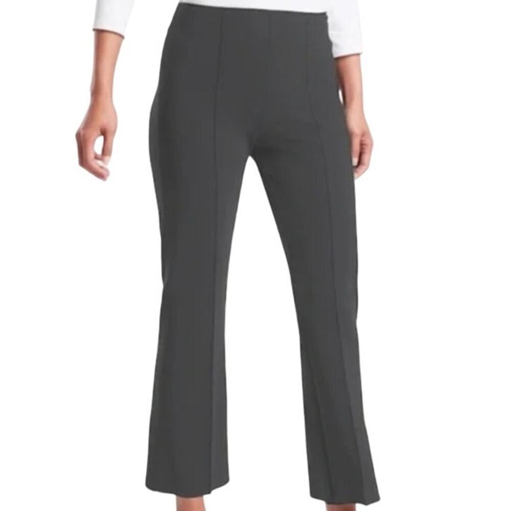 Athleta Mercurial Crop Flare Pants Gray Women Medium